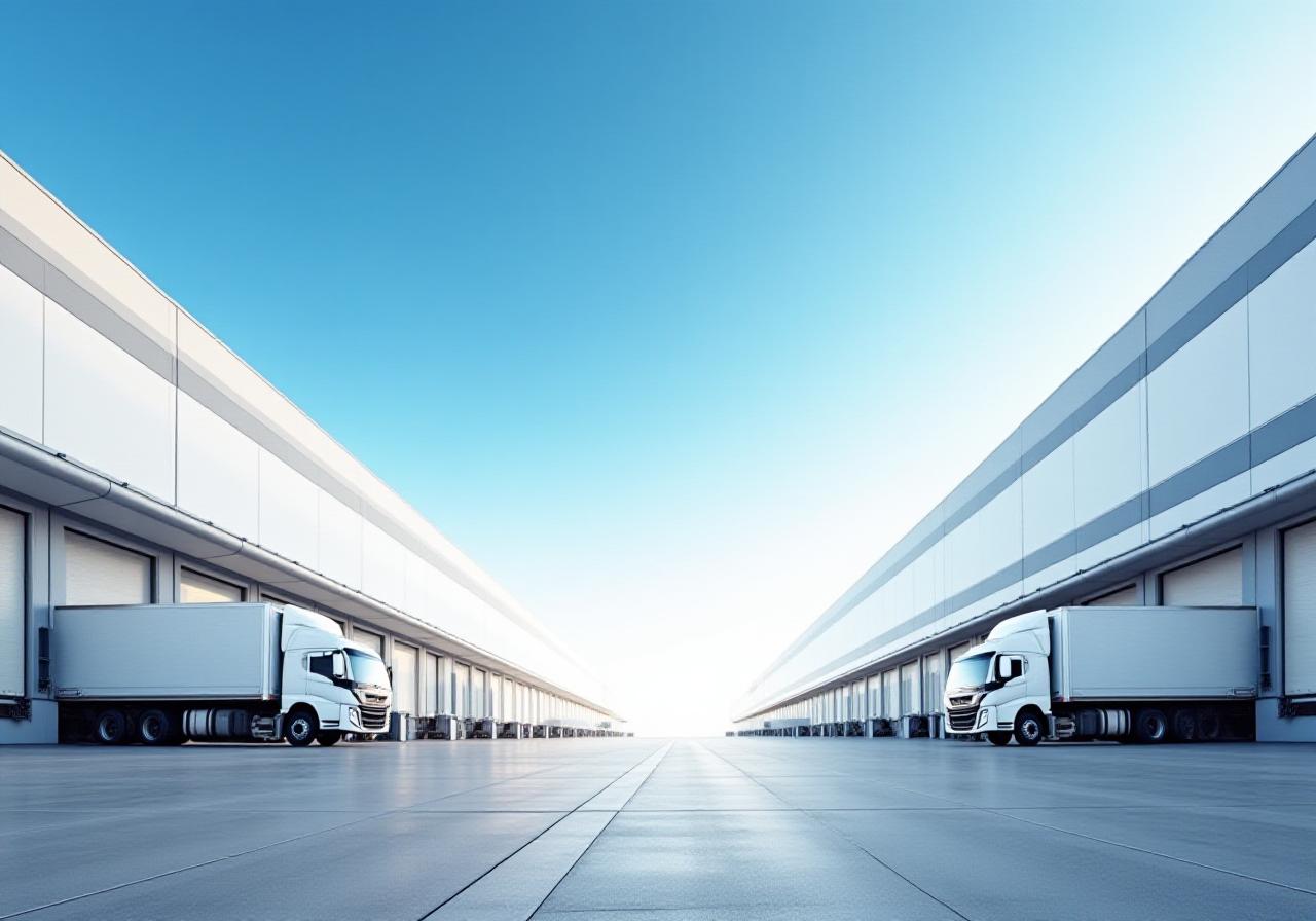 Large modern logistics warehouse facility in St. Louis