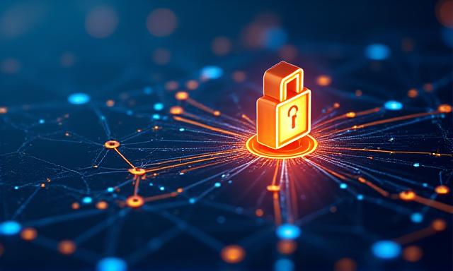 Secure logistics data concept